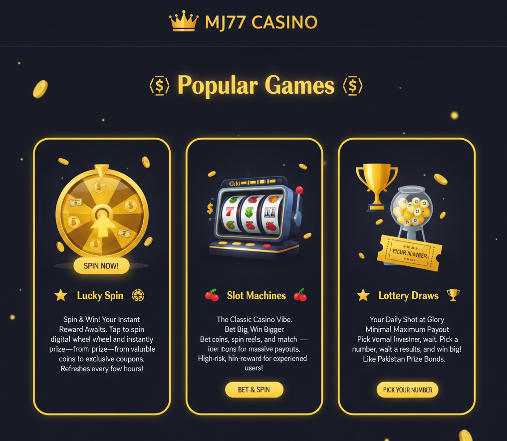 Popular Games in the MJ77 Game